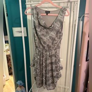 Y2K Bebe Snakeskin Dress with Pockets